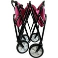 thumbnail image 4 of Meda 40876 | Collapsible Folding Outdoor Utility Wagon Cart (Pink), 4 of 7