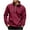 Wine, variant on Men's Big and Tall Zip Up Hoodie with Arm Pocket for Fashionable Comfort