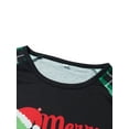thumbnail image 6 of Franhais Christmas Pajamas for Family, Long Sleeve Dinosaur Print Raglan Tops + Plaid Pants Set, 6 of 9