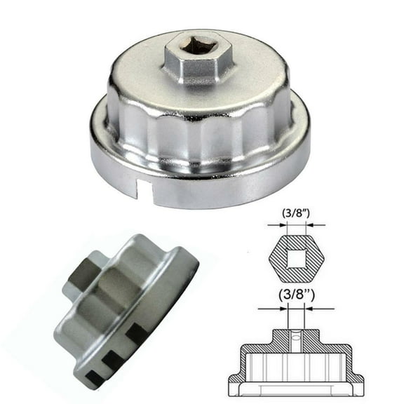 64mm Cap Oil Filter Wrench Housing for Toyota Lexus 2.5L-5.7L Engines