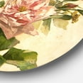 thumbnail image 3 of Designart - Pink Flower Illustration' Disc Floral Metal Artwork, 3 of 4