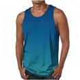 thumbnail image 1 of Camiseta sin mangas de cuello redondo para hombre, blusa informal de verano sin mangas con estampado de cuello redondo para hombre, 1 of 5