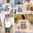 thumbnail image 6 of Aiyino Women's Graphic Tee Shirt Hawaiian Aloha Beach Honolulu Island Time Holiday Shirt Spring Summer Tops, 6 of 9