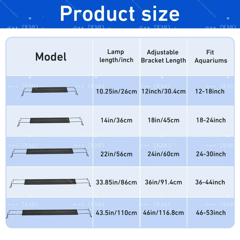 VNEKVA LED Aquarium Light, 12-18 Inch Full Spectrum photo 7