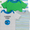 Blue, Green, White, variant on Little Star Organic Baby Boy 5Pk Short Sleeve Bodysuits, Size Newborn - 24 Months