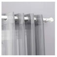 thumbnail image 2 of 2 Piece Sheer Voile Grommet Top Window Curtain Panel Drapes (54" X 120", Gray), 2 of 2