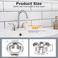 thumbnail image 2 of GHSDFBB 6 Pack Sink Overflow Ring Brushed Nickel Bathroom Kitchen Sink Basin Trim Overflow Cover Hole Insert Cap, 2 of 7
