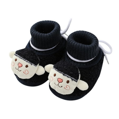 

Cathalem Toddler Boy Size 6 Shoes Baby Girls Boys Warm Shoe Soft Booties Snow Comfortable Boots Toddler Warming And Shoes Black 6 Months