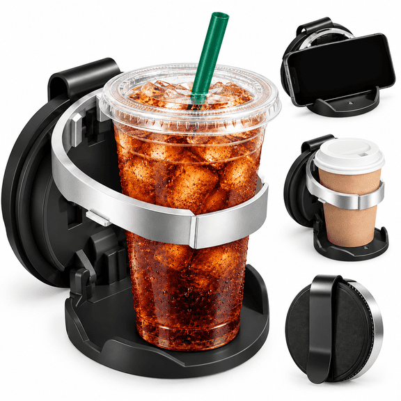 Universal Foldable Car Cup Holder with Hook Folding Automotive Door ...