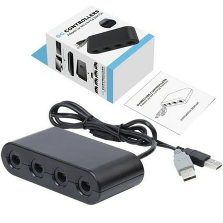 4 Port Gamecube Controller Adapter For Nintend Wii U & Switch and PC