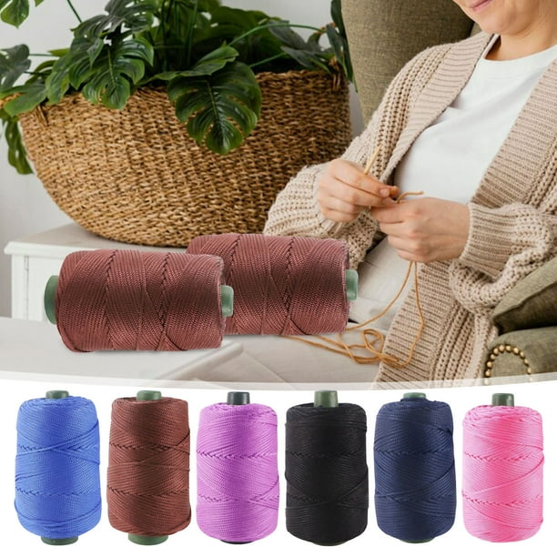 Hilo y Seda, Hielo Ligero, Hilo Compuesto y Resistente, Color Brillante y Lustroso, Ideal para Tejer a Mano, Sombreros, Bolsos y Bufandas de Verano, 200 G Por Rollo.