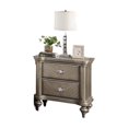 thumbnail image 5 of LiviNest Nightstand with Storage Drawers: Luxury Classic Antique Silver Finish - 2-Drawer Bedside Table for Hotel Rooms & Bedroom Furniture, 5 of 6