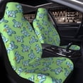 thumbnail image 4 of Goofa Motorcycle Riding Dinosaur Printed Car Seat Covers, Automotive Seat Covers for Cars Trucks and SUVs, Quick Setup Universal Fit Elastic Seat Covers-2 PCS, 4 of 6