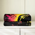 thumbnail image 3 of Erosebridal Modern Rugby Sherpa Blanket, Football Player Fuzzy Blanket Throw, Ball Sports Decor, 3 of 7