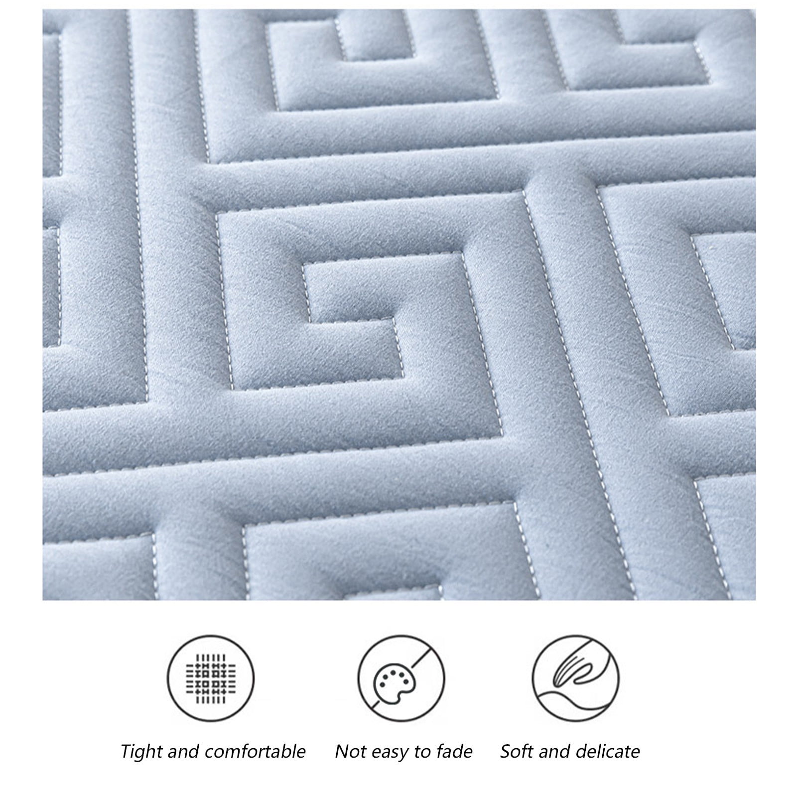 EGYMEN Mattress Protector, Waterproof Fitted Bed Cover With Nonslip Design, All-In-One Mattress Shield For Ultimate Protection, Soft And Comfortable Bed Sheet For Better Sleep(Light Blue)