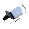 thumbnail image 2 of 5Mm Shelf Pegs For Cabinets, Heavy Duty Metal Shelf Supports With White Rubber Pad, L-Shaped Shelving Pins For Bookshelves, Kitchen Closets, Wardrobes, Display Cases - 30 Pack, 2 of 5