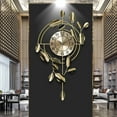 thumbnail image 4 of Relojes de pared grandes de Metal creativos para decoración de sala de estar, con reloj decorativo silencioso para oficina, hogar, comedor, cocina perfecl Reloj de pared, 4 of 8
