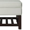 thumbnail image 4 of Benzara Leatherette Upholstered Wooden Cocktail Table with Lift Top Storage, White and Brown-Color:White And Brown, 4 of 5