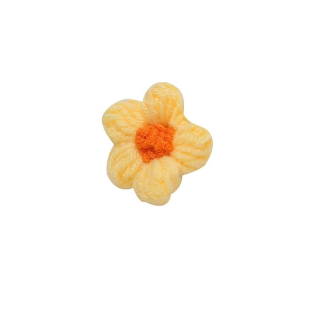 Minnieouse Broches Apliques Flores hechas a mano Parches Accesorio de autoensamblaje Accesorios Material de adorno de ropa Adornos Lindos Accesorios de disfraces Amarillo Broche Minnieouse AP014467-15