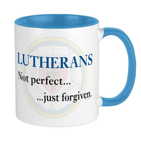 

CafePress - Lutherans Not Perfect Just Forgiven Mug - Ceramic Coffee Tea Novelty Mug Cup 11 oz