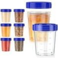 thumbnail image 2 of 4 Ounce Dressing Container Leak Proof Seasoning With Lid Reusable Screw Lid Plastic Container, 2 of 9