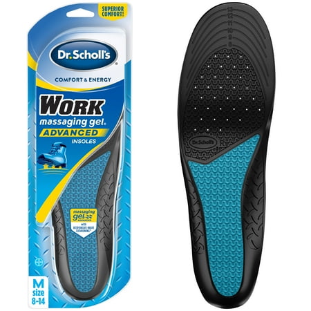 Dr. Scholl's WORK Massaging Gel Advanced Insoles, 1 Pair (Men's 8-14)