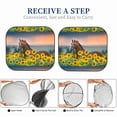 thumbnail image 6 of Haiem Horse Sunflowers Car Windshield Sun Shade (2 Pieces) Foldable Windshield Sun Shade Car Accessories for Truck SUV Pickup-Medium, 6 of 7