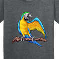 thumbnail image 4 of Inktastic Blue and Gold Macaw Parrot Youth T-Shirt, 4 of 5
