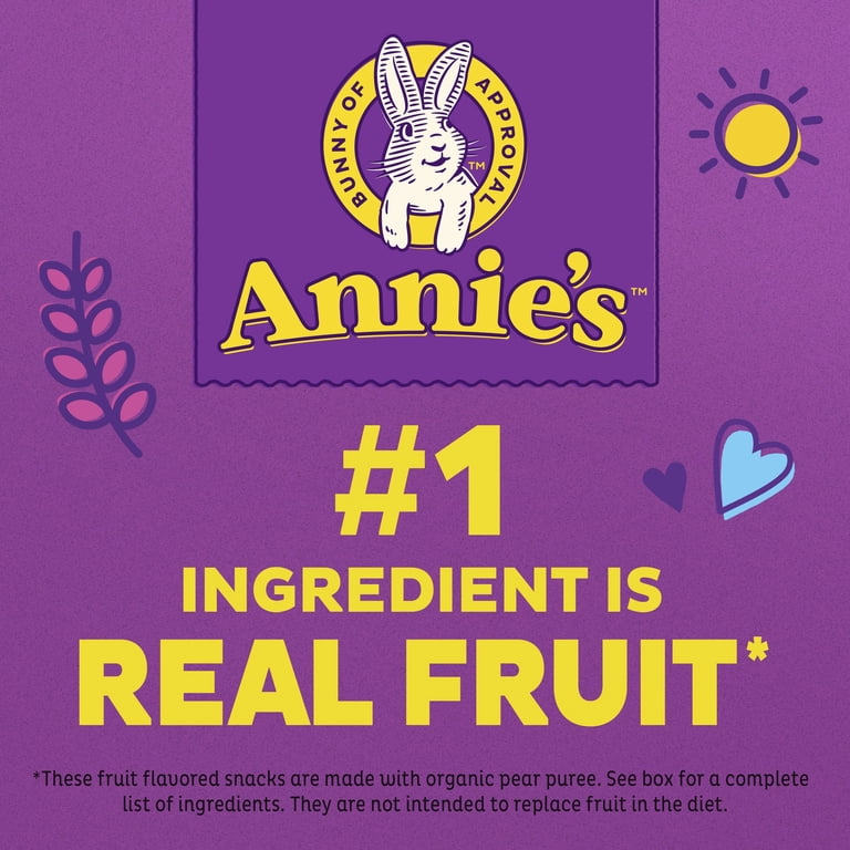 Annie's Black Devote 500枚限定 Annie's Organic Building Blocks Fruit Snacks, 22 Pouches, 15.4 oz