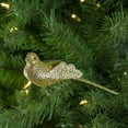 thumbnail image 2 of Northlight Glittered Bird Clip-On Christmas Ornament - 6" - Gold-tone, 2 of 5