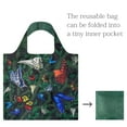 thumbnail image 6 of Wrapables Allybag Foldable & Lightweight Reusable Grocery Bag, 3 Pack, Butterflies and Floral, 6 of 9