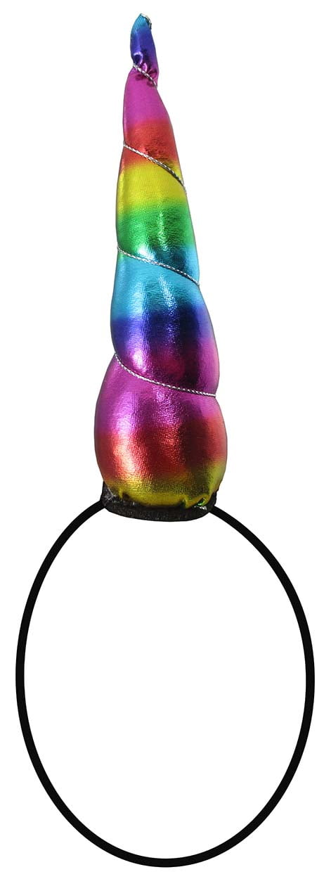 Iridescent Rainbow Unicorn Horn Headband, Unisex, One Size