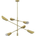 thumbnail image 5 of Progress Lighting P400380 Cornett 6 Light 45" Wide Sputnik Chandelier - Gold, 5 of 13