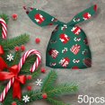 thumbnail image 1 of 50x Bolsas de dulces de Navidad Bolsas navideñas con pajaritas Bolsa de dulces de boda Bolsa de regalo de cumpleaños Bolsas de regalo Bolsa Macarena Envoltura de dulces, 1 of 8