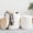 Soft-white, variant on Set of 2 Round Ottoman with Storage, Upholstered Vanity Stool Support 330lbs Multifunctional Coffee Table Ottoman Velvet Foot Rest Stool or Living Room Bedroom Dorm
