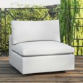 thumbnail image 1 of Modway Commix Outdoor Patio Furniture Glider Chair, White, 1 of 8