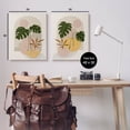 thumbnail image 3 of Boho Monstera Archway Landscape Botanical & Floral Painting Gallery Wrapped Canvas Print Wall Art, Set of 2, 3 of 7