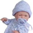thumbnail image 5 of JC Toys - Mini La Recién Nacido Primer Día | Muñeca bebé niño real anatómicamente correcta | 9.5" Totalmente vinilo | Incluye conjunto de punto, gorro y chupete | Diseñado por Berenguer | Edades 2+, 5 of 5