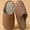Brown, variant on Women's Slippers Comfortable Silent Non Slip Suede Soft House Shoes Indoor Bedroom