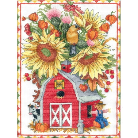 stitch cross x12 birdhouse janlynn counted bouquet count barn kit