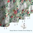 thumbnail image 6 of Maltese Dog and Flower Floral Shower Curtain 72"x72" ,Bathroom Decorative Shower Curtains Set with 12 Hooks,Modern Waterproof Washable Shower Curtain, 6 of 6