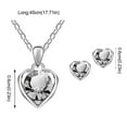 thumbnail image 3 of Openpig Fashion Crystal Earring Necklace Set for Women, Heart Love Necklace, Birthday Gifts for Her, 3 of 3