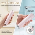 thumbnail image 4 of Electric Intimate Hair Trimmer, Rechargeable Cordless Female Electric Razor, Body Hair Trimmer for Legs, Underarms & Face (Pink), 4 of 8