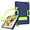 Navy Blue+Green, variant on SOATUTO for Walmart Onn 10.1 Tablet Pro Case , Drop-Proof Shock-Resistant Rugged Hybrid Kids Friendly Protective Cover Built-in Kickstand for Onn 10.1 inch Pro 100003562 2020 Released - Black+Black
