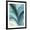 Black Frame, variant on Art.com Big Blue Leaf I Art Print by Jodi Fuchs, Brown Frame Wall Art, 17" x 21"