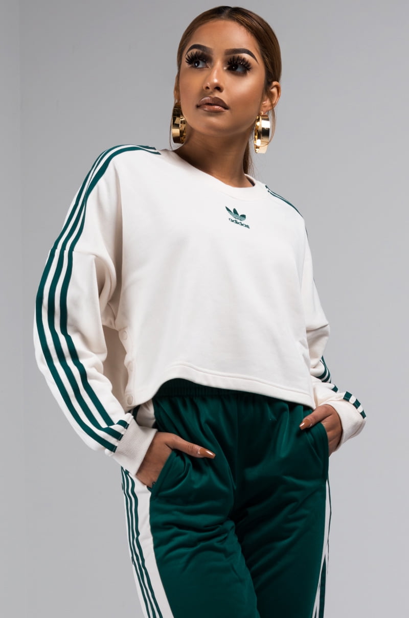 adidas adibreak womens crop sweatshirt