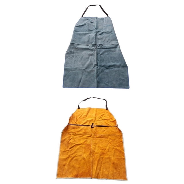 Delantal de Soldadura de material cuero Ropa Protectora para Trabajo de Trabajo de Protección Soldador Ajustable - para Soldar, a Prueba de kusrkot Delantal protector de babero de soldadura