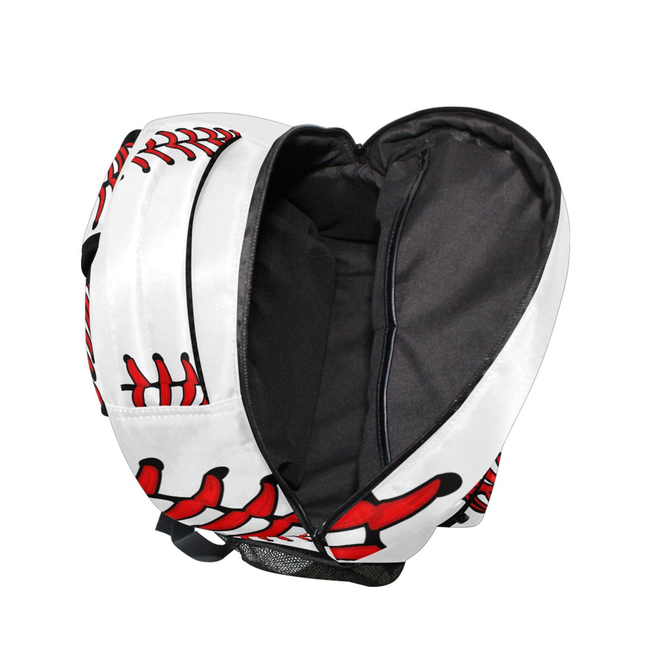 Baseball Kids Large Backpack School Student Personalized Bookbag for Boys Girls Daypack Travel Laptop Bags with Pockets