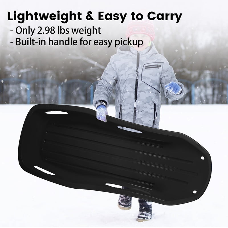 Gamexcel 48-Inch Durable Downhill Sprinter Toboggan Snow Sled for