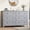 Gray, variant on Senfot Extra Large 6 Drawer Dresser with Painted Finish, MDF Construction, Heavy Duty Storage Chest for Bedroom Closet Black